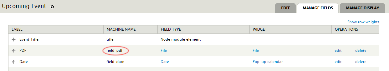 Drupal File Field Template Example