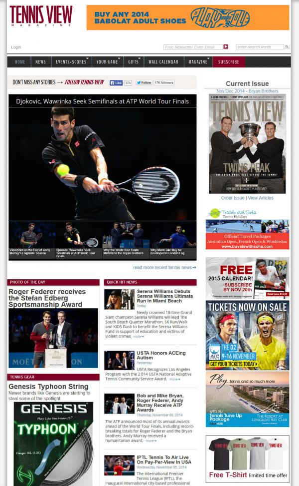Tennis View Magazine Tennis View Magazine